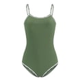 thumbnail image 3 of Tween Swim Suit Green 1 Piece Swimsuit Girls Sleeveless Rash Guard Pool Parties Summer Cute Girl Swimwear 12-13 Years, 3 of 3