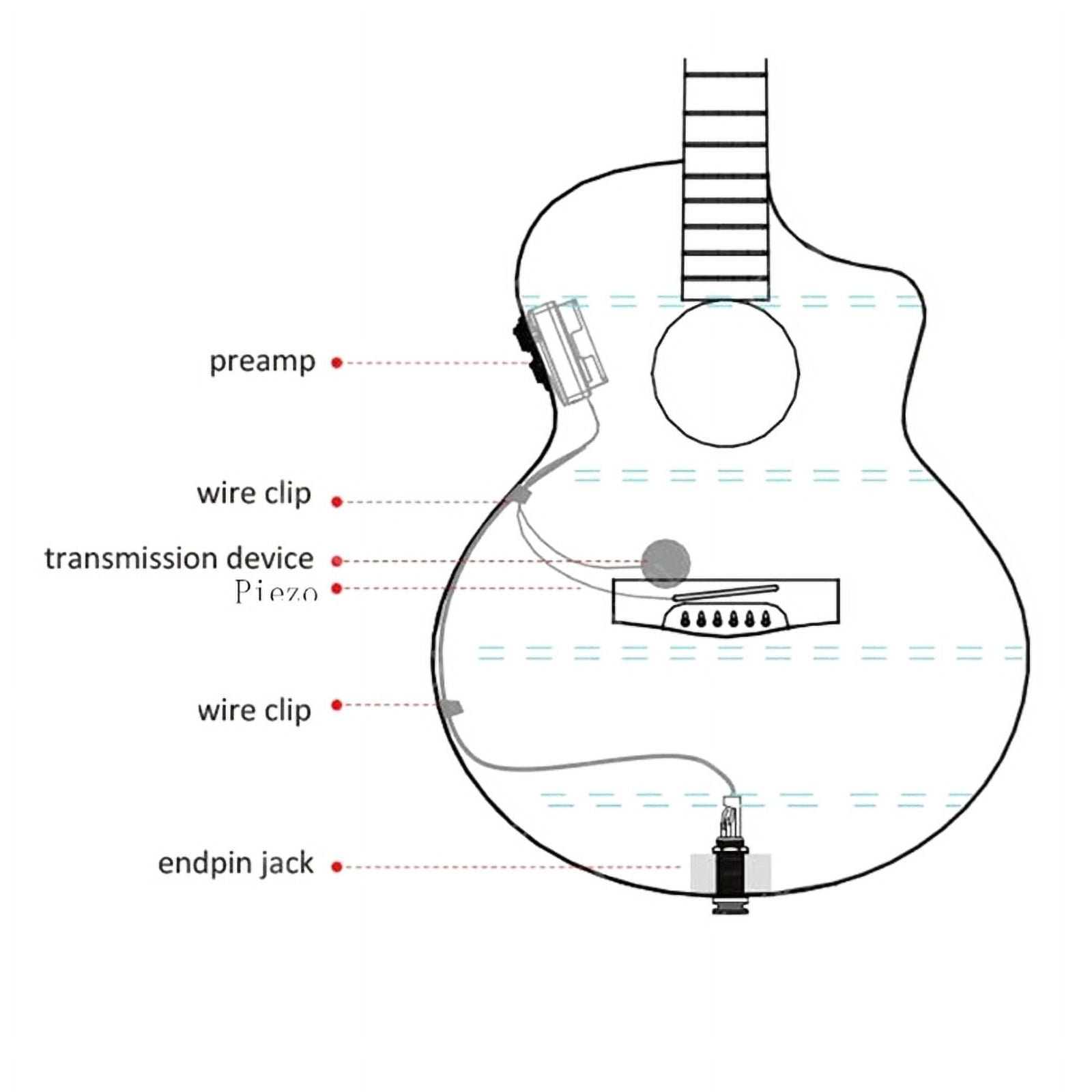 Guitar Resonance Pickup Technology Guitar Digital Preamp with Reverb Chorus Delay and Mic Guitar Preamp