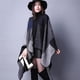 thumbnail image 4 of Minnieouse Ponchos de moda, capas ligeras, suaves, de gran tamaño, chales, silenciador lavable, bufanda acolchada de Cachemira de simulación Accesorios de disfraces Negro, 4 of 5