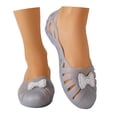 thumbnail image 2 of HOWPAY Sandals for Women Hollow out on Closed Toe Non- Ballet Flats Casual Comfortable Summer Vacation Beach Clear Jelly Shoes Grey 40, 2 of 9