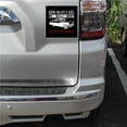 thumbnail image 2 of DistinctInk Custom Bumper Sticker - 8" x 8" Decorative Decal - Black Background - How Many Cars Do I Need? Just One More, 2 of 2