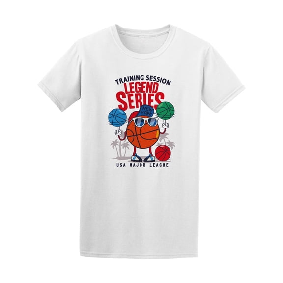 Cool Basketball Player Cartoon T-Shirt Men -Image by Shutterstock, Male XX-Large