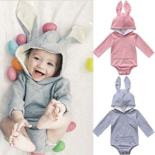 Newborn Infant Baby Boy Girl Kids Rabbit Romper Jumpsuit Bodysuit Clothes Outfit 