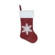 thumbnail image 2 of Juego de 2 Bolsas de Regalo para Calcetines Navideños | Calcetines Navideños de Terciopelo Rojo de Punto con Diseños de Papá Noel y Muñeco de Nieve | Tela de Patchwork Resistente | Decoración para La, 2 of 6
