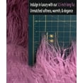 thumbnail image 2 of Faux Fake CURLY Yak FUR 3.5" LONG Pile Japanese Fire Retardant Yarn 2.3oz Per Yard / Craft, Sewing Cosplay 58" Wide Sold by Continuous Yard (Dusty Rose), 2 of 8
