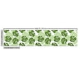 thumbnail image 2 of Green and White Upholstery Fabric by the Yard, Palm Leaves and Monsteras Tropical Themed Monochrome Hawaii, Decorative Fabric for DIY and Home Accents, 1 Yard, Green Pale Green by Ambesonne, 2 of 4
