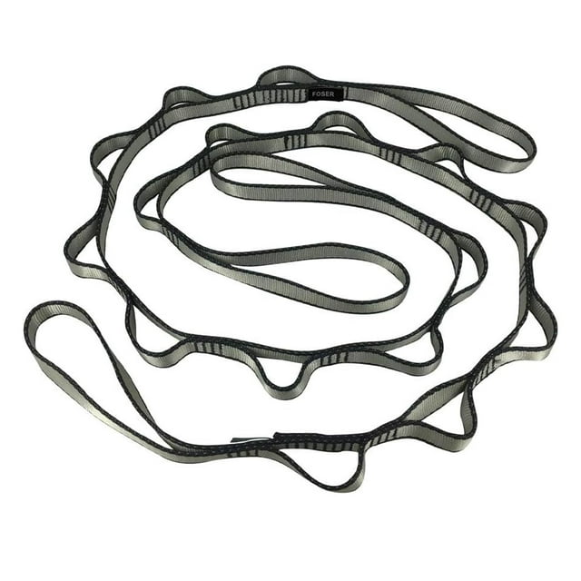 Correa Extensora Ajustable para Hamaca de Yoga FOSER Nylon 2 piezas Gris