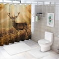 thumbnail image 7 of Orinice Deer Bathroom Decor Set Luxurious Graphic Print Polyester Fabric Fashion Shower Curtain Home Decoration with Hooks 36x72, 7 of 7