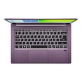 thumbnail image 5 of Acer Swift 3 SF314-42-R3U5 - AMD Ryzen 7 - 4700U / up to 4.1 GHz - Win 10 Home 64-bit - Radeon Graphics - 16 GB RAM - 512 GB SSD - 14" IPS 1920 x 1080 (Full HD) - IEEE 802.11b, IEEE 802.11a, IEEE 802.11g, IEEE 802.11n, IEEE 802.11ac Wave 2, Bluetooth 5.0, 802.11ax - Wi-Fi 6 - mauve purple - kbd: US Intl, 5 of 9
