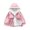 Pink, variant on GYRATEDREAM Toddler Baby Girls Lightweight Jacket Outwear Kids Letter Print Zipper Outdoor Windbreaker Children Spring Fall Windproof Trench Coat for 13 Months-8 Years