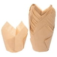 thumbnail image 1 of CRAFTHROU 50Pcs Cupcake Containers Paper Oven Safe for Gatherings Home Bakers, 1 of 6