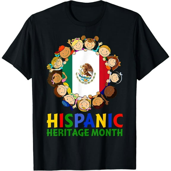 Hispanic Heritage Month Mexico Kids Boys Girls T-Shirt