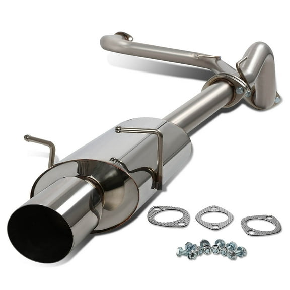 DNA Motoring CBE-OE-CCBT05 For 2005 to 2010 Chevy Cobalt 2.2 Stianless Steel 4" Tip Oval Muffler Catback Exhaust System 06 07 08 09