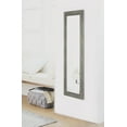 Mainstays FullLength Rectangular Mirror, 17Inx53In, Rustic Grey