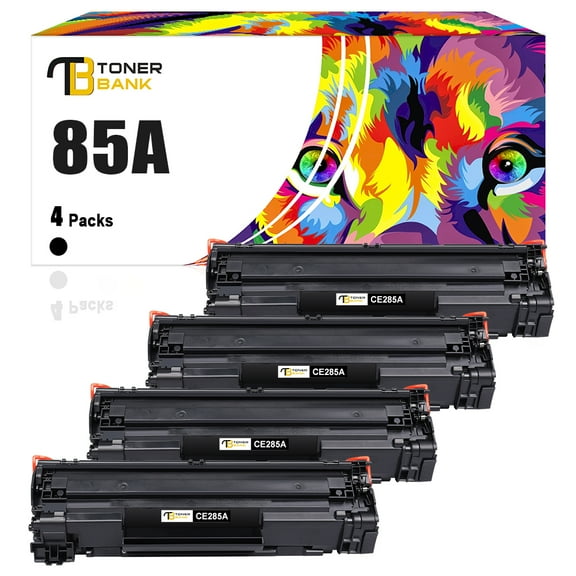 Toner Bank Compatible 85A Toner for HP 85A CE285A LaserJet Pro P1100 P1102 P1102W P1102WHP Pro M1132 M1210 M1130 M1212NF M1217NFW P1005 P1006 P1007 P1008 P1009 Black 4-Pack