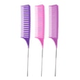 thumbnail image 1 of Graflsoa Ingrid Hair Dye Comb Set - Stainless Steel & PP Dyeing Tools with Dense Teeth for All Hair Types, Includes 3 Multi-Color Combs for Precision Hair Coloring and Styling, 1 of 6
