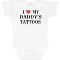thumbnail image 3 of Inktastic I Love My Daddy's Tattoos Boys or Girls Baby Bodysuit, 3 of 5