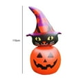 thumbnail image 5 of 115 cm Kitten dans Citrouille Ornement Gonflable Décoration d'Halloween pour Cour avec DEL Intégrées Décorations de Fête Extérieure Jardin Pelouse, 5 of 5