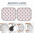 thumbnail image 5 of Picia Cute Cupcake 2 Piece Car Windshield Sun Shade Foldable | Foldable Sun Shield for Front Window Blocks UV Rays and Keeps Your Vehicle Cool-Medium, 5 of 7
