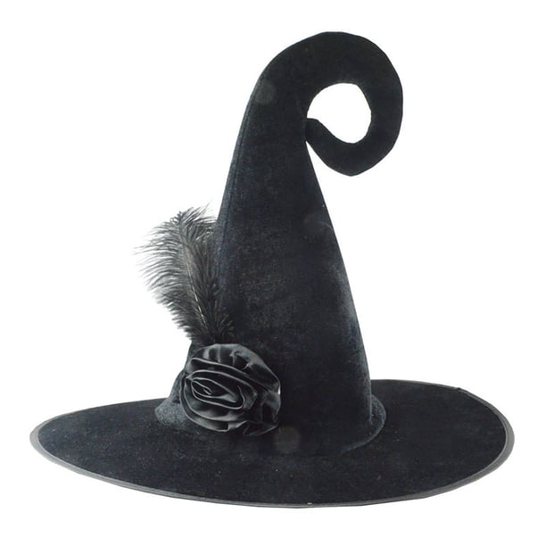 Ygjytge Sombrero Halloween Disfraz Bruja Tocado para Mujeres Hombres Fiesta Disfraces