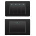 thumbnail image 2 of Wall Electrical Switches Light Switch 3 Gang 118mmx74mm Black, 2 of 5