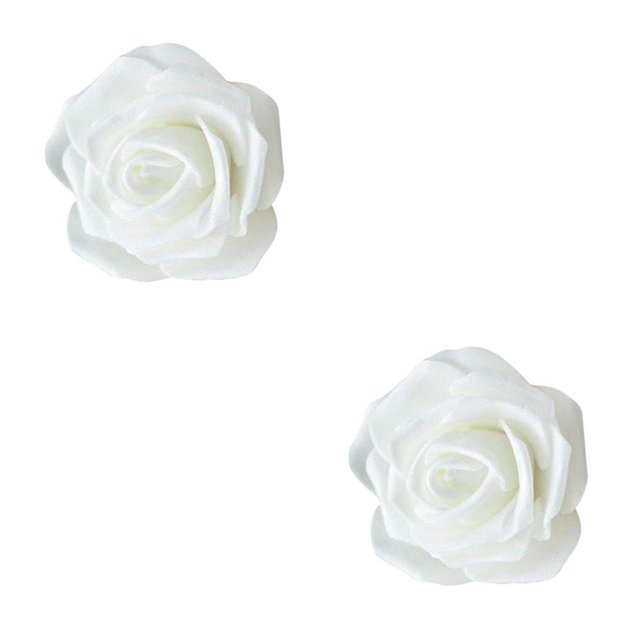 50 piezas flores biónicas artificiales Yuarrent rosas de simulación espuma PE