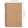 KINJOEK 20 Pack A5 Spiral Notebook, Sketch Pad Soft Cover Spiral Blank
