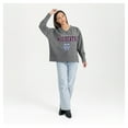 thumbnail image 3 of Women's Gameday Couture  Gray Arizona Wildcats French Terry V-Neck Pullover Sweatshirt, 3 of 6