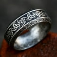 thumbnail image 2 of ZMY Home Stainless Steel Party Jewelry Viking Horn of Odin Norse Ring (13), 2 of 5