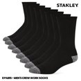 thumbnail image 2 of Calcetines de trabajo STANLEY para hombre, 8 pares, gruesos y acolchados, largos, 2 of 7