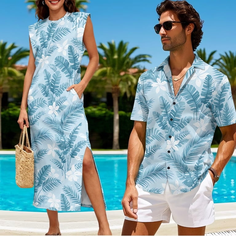 matching dress and hawaiian shirt Matching Hawaiian Outfits for Couples & Families  Made in Hawaii