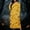 A25 Yellow, variant on Women's Long Sleeve Casual Maxi Dress Spooky Skull Pumpkin Graphic Print Crewneck Flowy Fall Dresses Halloween Party Festival Costumes Everyday Apparel