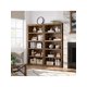 thumbnail image 5 of Qinaqin 5 Layer Retro Style 62.87 Inch cm de Alturaigh Floor Profundidad Pie Bookshelf con Abierto Almacenamiento Space Easy to Assemble Ideal para Living Sala Dormitorio Oficina, 5 of 5