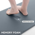 thumbnail image 3 of Buganda Kitchen Rugs and Mats, Sets of 2 Non Slip Waterproof kitchen Rugs, Anti Fatigue Kitchen Mats for Floor, 17.3"x59"+17.3"x29", Grey, 3 of 9
