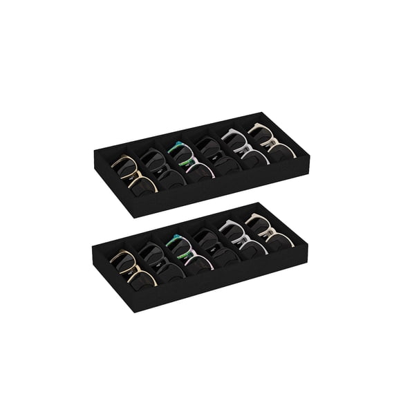 Bandeja organizadora de anteojos Ausalivan para múltiples gafas, color negro