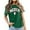 Dark Green, variant on Trendfront Womens Soccer Fan Jersey Crewneck Short Sleeve Mexico Flag Graphic Country Pride Match Day National Supporter Athletic Style Tee Tops