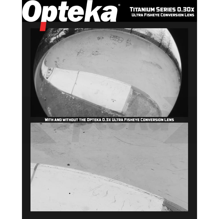Opteka 0.30x Titanium Series Ultra Fisheye Conversion Lens for 62mm  Camcorders