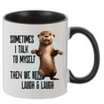 thumbnail image 2 of 1pc 11.1oz/330ml Creative Cute Otter Pattern Ceramic Mug, Portable Coffee Cup With Gift Box, Suitable For Outdoor Camping, Picnic, Travel, 2 of 3