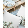 thumbnail image 2 of Pack of 2 Outdoor Pillow Covers, Christmas Eucalyptus Berries and Fir Trees in Winter Waterproof Square Throw Pillowcase Cushion Decorative Pillow Covers for Couch Patio Tent, 16x16 in, 2 of 6