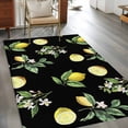 thumbnail image 2 of Yellow Lemon Summer Area Rugs 2.7'x5', Washable Small Throw Rugs for Kitchen Bedroom, Farmhouse Tropical Fruit Black Indoor Outdoor Rug Non-Slip Low Pile Carpet Runner Reversible Floor Mats, 2 of 8