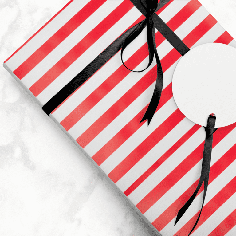 Designer wrapping paper - Red and White