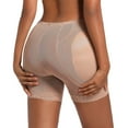 thumbnail image 5 of Defitshape Women's Padded Hip Enhancer Butt Lifting Body Shaper Shorts Slimming Hip Dip Shapewear Shorts Mid Waist Lace Butt Lifter Pads Underwear Nude 4, 5 of 5