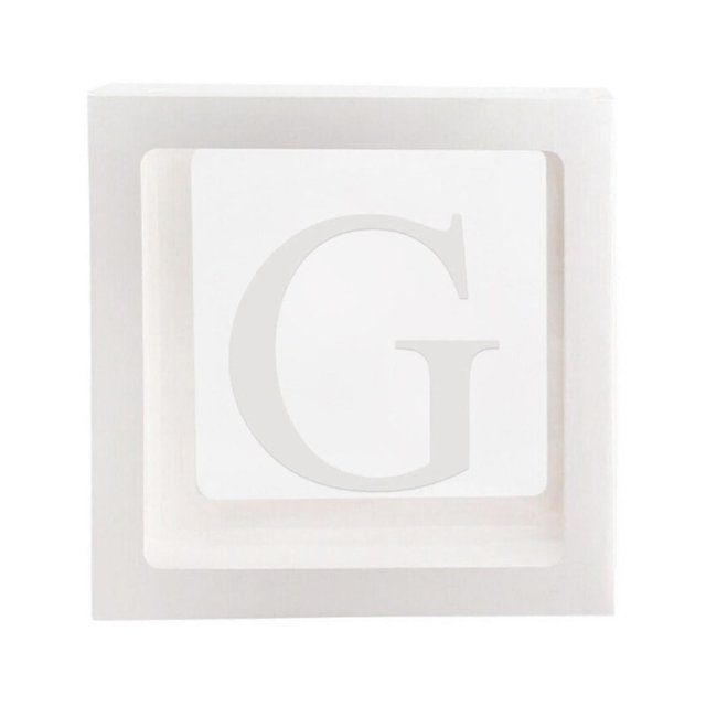 Rl Caja De Globos Exquisitos Suministros De Decoración De Fiesta Letra A-z Cubo De Cartón Caja Transparente G Hy