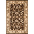 thumbnail image 2 of SAFAVIEH Royalty Eustacia Floral Wool Area Rug, Chocolate/Beige, 6' x 9', 2 of 6