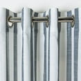 thumbnail image 2 of SAFAVIEH Aytan Grommet Curtain Window Panel, 52" x 84", Slate/Beige, 2 of 3