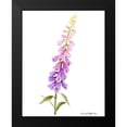 thumbnail image 2 of Popp, Grace 12x14 Black Modern Framed Museum Art Print Titled - Annies Foxglove I, 2 of 5