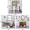 thumbnail image 2 of Bathroom wall Art Farmhouse Bathroom Decor Painting, Framed Canvas Wall Art 12x12inchx3Pieces (Lavender), 2 of 6