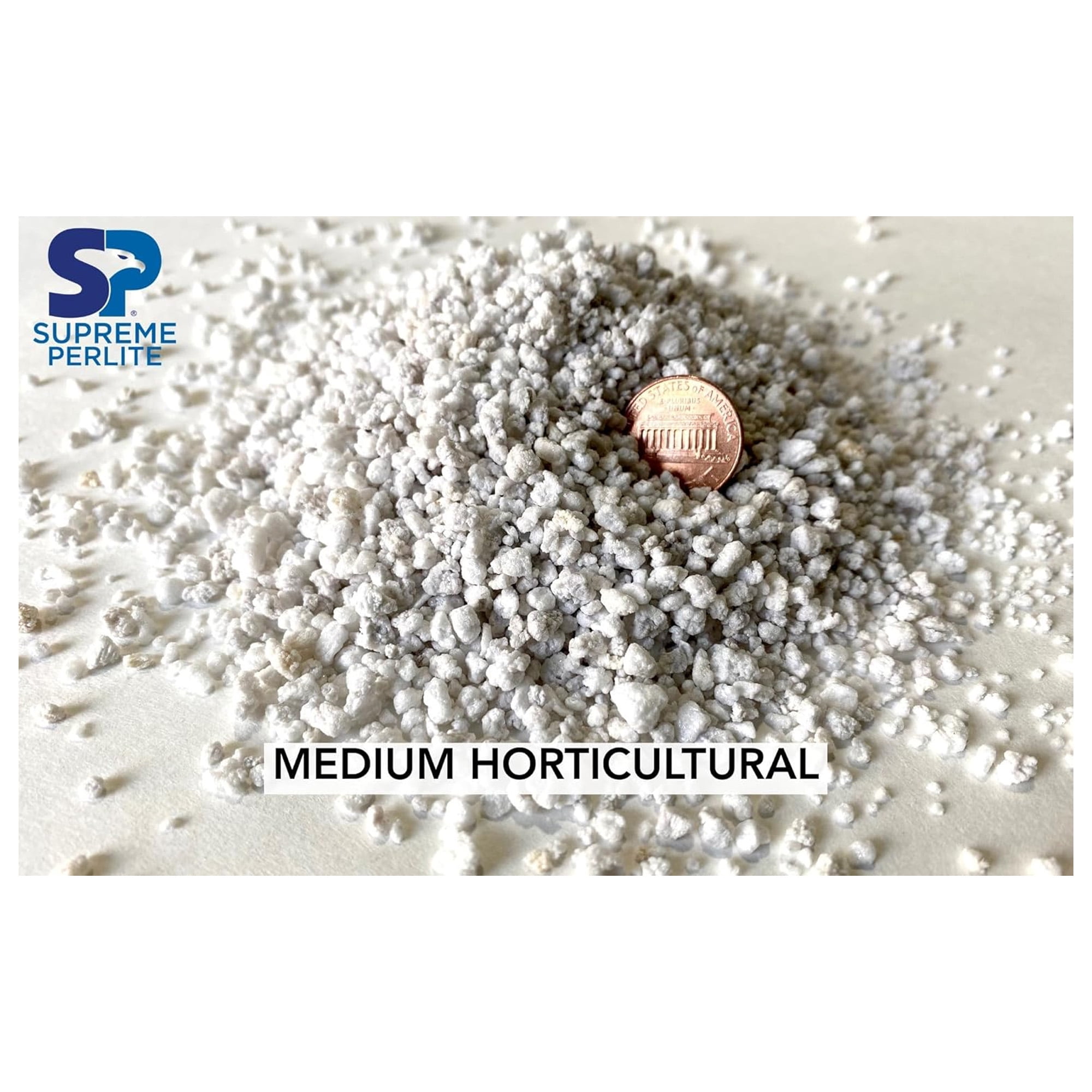 Supreme Perlite 2 Pack Medium Horticultural Perlite for Potting & Soil Mixes, 4 Cu Ft Bag