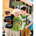 thumbnail image 2 of Nickelodeon Ninja Turtles T-Shirt, Toddler Boy Tee Kids Clothes, Gray/Black/Green, 3 Pack, 2 of 7