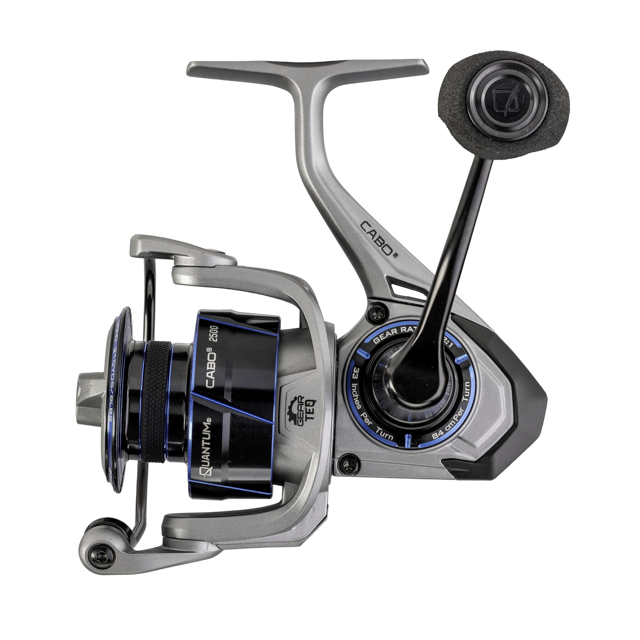 Quantum Cabo Spinning Fishing Reel, Size 2500, 6.2:1 Gear Ratio, 6+1 Bearings